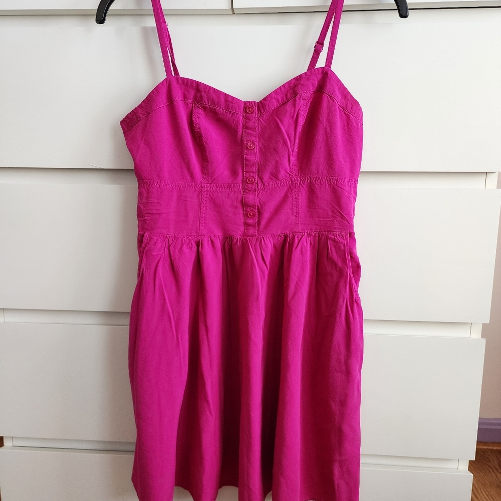 Fuchsia mini dress